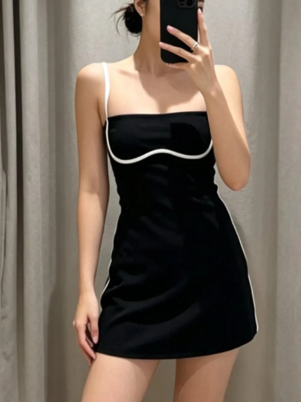 white halter beach dress Cotton Backless & Reviews - - Sustainable Beach Dress color:BLUE - NAVY hour moments that flow 48Hours Black Irresistible Satin Maxi